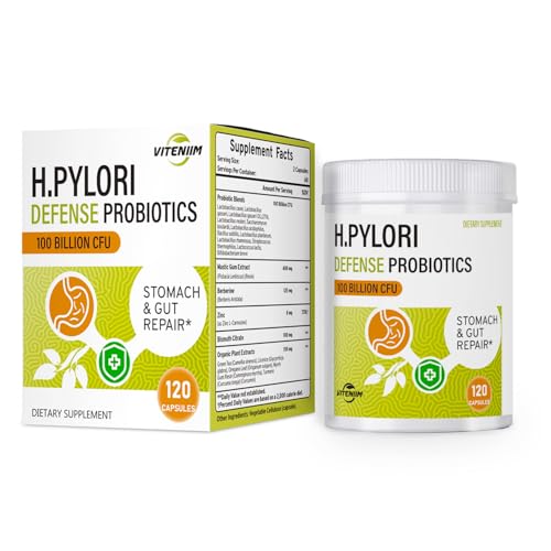 Helicobacter Pylori Defense Probiotics – Formulated with Lactobacillus reuteri, Mastic Gum, and
