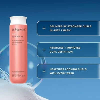 Living Proof Curl Conditioner, Hydrating Conditioner for Women with Wavy, Curly, and Coily Hair, Strengthens and Defines Curls
