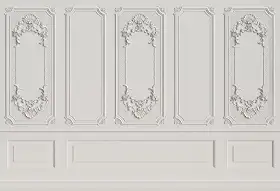 Fundo Fotográfico Parede Boiserie Boulangerie Cenário Tecido (FDPAR001, 1,20 x 1,70m)