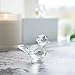 H&D HYALINE & DORA Crystal Bird of Happiness Collectible Figurines Glass Animal Figurine for Table Home Decoration