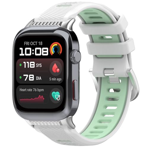 [LICHIFIT] For Huawei Watch D2�p�o���h 22MM�x���g ���F �ւ��o���h �V���R���� �_�炩�� �ʋC�� �ϋv�� �X�|�[�c�o���h �A�N�Z�T���[�i�z���C�g�e�B�[���j