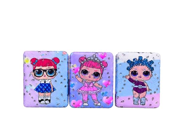 Compact Pocket Mirror, Double Sided Foldable, Rectangle Shape, PU, Cartoon Printed, Portable Vanity Mirror for Women and Girls, Pack of 1-image-30