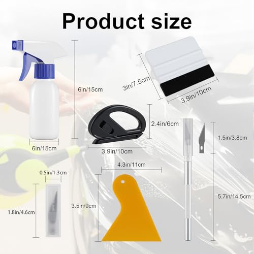 image for SINGARO Car Window Film Kit, 5PCS Car Glass Protective Window Tinting 