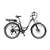 MYATU 26″ Step-Through Elektrische Fiets, 36V 12.5Ah Batterij, 250W Motor, Actieradius tot 80 km, Shimano 6 Versnellingen, Dubbele Schijfremmen, Elektrische Damesfiets voor Volwassenen