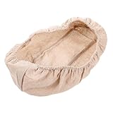 LIFKICH Atmungsaktive Gärkorbtuch Teigkorbauskleidung aus Baumwolle 38x9cm Backzubehör für Sauerteigbrot und Bäckereien mit Stoffeinlage