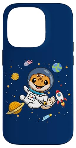 Reptile Kids Boys Girls Astronaut Space Leopard Gecko Lover �X�}�z�P�[�X iPhone 14 Pro �p