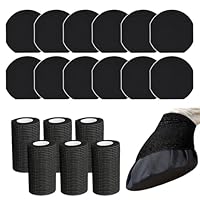 HTtoy 12 PCS Hufverband Tape mit 6 Rollen Verpackung Insgesamt 18PCS, Starke Klebrige Pferdehufwicklungen, Atmungsaktive wasserdichte Magikessen Hufpolster,Hufpolster zur Behandlung von Hufwunden