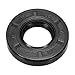 PATIKIL Oil Seal, TC 17mm x 35mm x 7mm Nitrile Rubber Cover Double Lip Spring Loaded Oil Shaft Seal for Bearing Shaft, Black