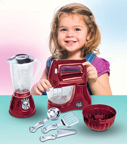 Little Chef Kids, Zucatoys, 7660, Vermelho e Metalizado Prata