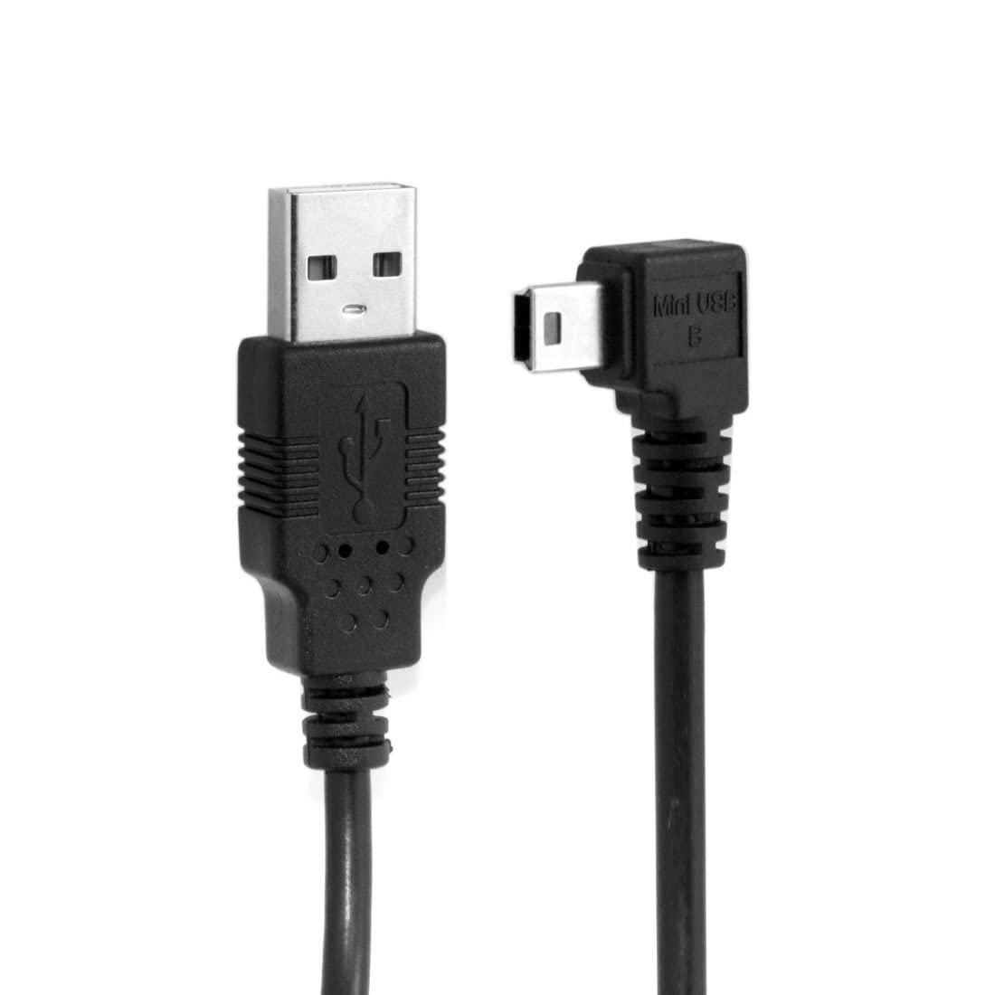 chenyang Mini USB Cable USB 2.0 Male to Mini USB 5 Pin Male 90 Degree Left Angled Charging Data Transfer Extension Cable 1.8M