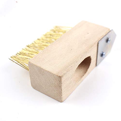 tooloflife (Brush Heads+Iron) Replacement Heads for Angled Paving Brush and Wire Broom, Spare Heads for Weed Brush, for Patio, Block Paving, Driveway, Wire Bristles, Long Handle Weed Brush