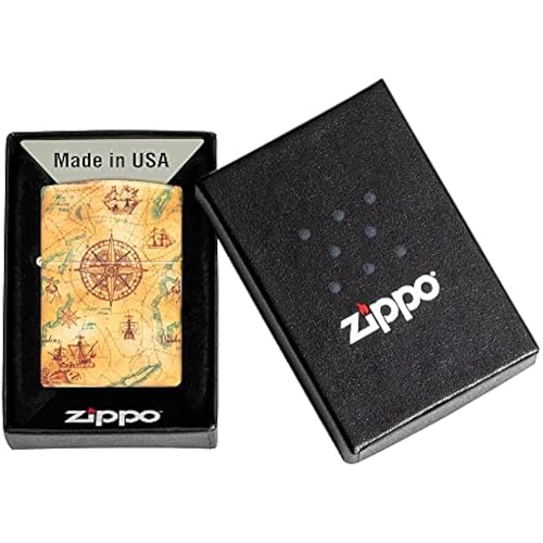 Zippo Windproof Lighter - Nautical Model - 540 Colour, Multicolour - Refillable - Reusable - Windproof Design - Gift Box - Made in USA