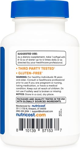 Nutricost Garlic 1000mg, 240 Softgels - Odorless, Premium Gluten Free Supplement - Image 5