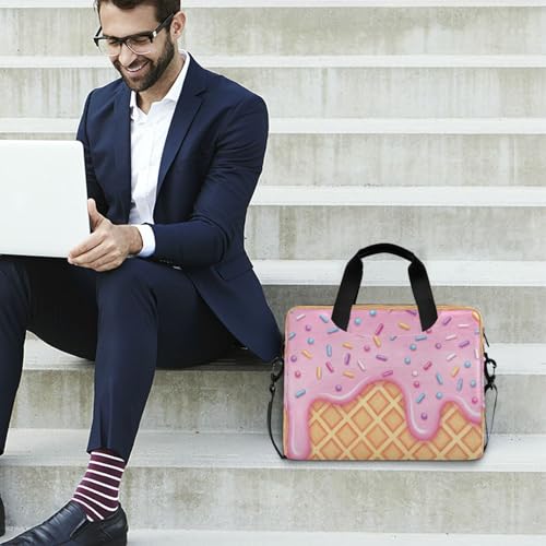 Maletín para laptop rosa para oficina y negocios miniatura 3