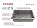 BOCCHI Sotto Dual-Mount Fireclay 32 in. Single Bowl Kitchen Sink with Protective Bottom Grid and Strainer in Matte Gray