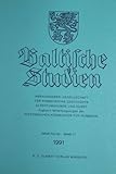  Baltische Studien. Hg. Gesellschaft für Pommersche Geschichte Altertumskunde und Kunst. KONVOLUT. Band 77
