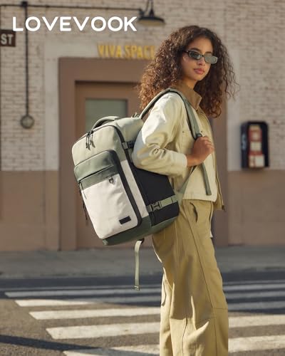Mochila de viaje LOVEVOOK 50L impermeable para laptop 17" miniatura 2