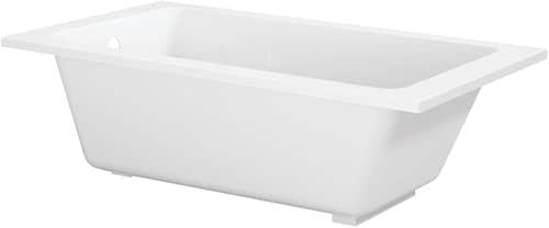 Kingston Brass VTPN603419T 60-Inch Acrylic Drop-In Tub, Glossy White