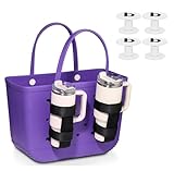 SONGKISSZQ 1Pack Bogg Bag Cup Holder for Stanley, 4 Pcs Replacement Buttons, Upgraded Adjustable Cup Holder Fit 40oz Compatible With All Bogg (1, Black)