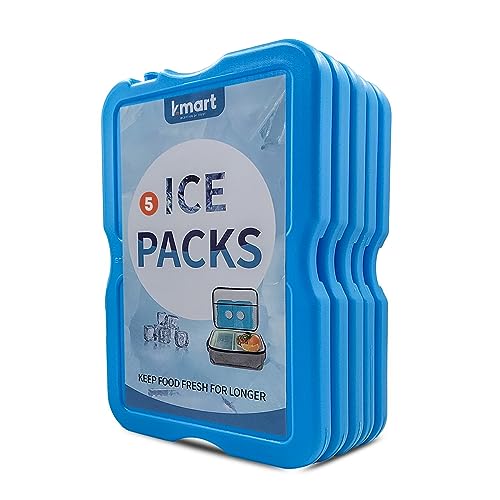 Roe Tenpo Home Freezer Blocks Ice Packs for Lunch Bags & Coolers - Slim, Reusable & BPA-Free Freezer Packs