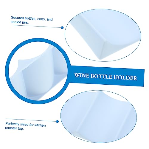 Soporte para 10 botellas de vino apilable de plástico miniatura 2