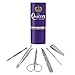 The Queen is Here Crown Royalty Stainless Steel Manicure Pedicure Grooming Beauty Care Travel Kit
