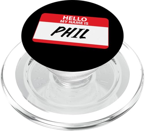 Hello My Name Is Phil - Targhetta classica con nome PopSockets PopGrip per MagSafe