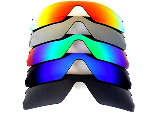 Galaxy Replacement Lenses for Oakley Radar Path Black&Blue&Green&Gray&Red Color Polarized 5 Pairs,