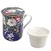Maxwell & Williams wk09455 Kilburn Tazza con Coperchio e infusore, Floral Muse, Confezione Regalo, Porcellana, Blu, 3 unità