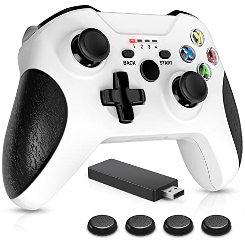 Rddmen Wi-fi Controller for Xbox One – 2.4GHz Twin Vibration Distant Suitable with Xbox 1/ X/ S/ Collection X/ S/ PC (White)
