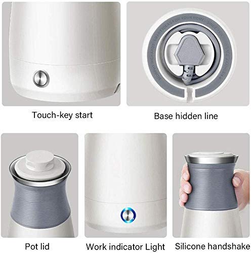 Hervidor eléctrico de agua acero inoxidable 400ML gris miniatura 5