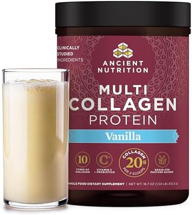 Ancient Nutrition Collagen Peptides Powder, Multi Collagen Protei...