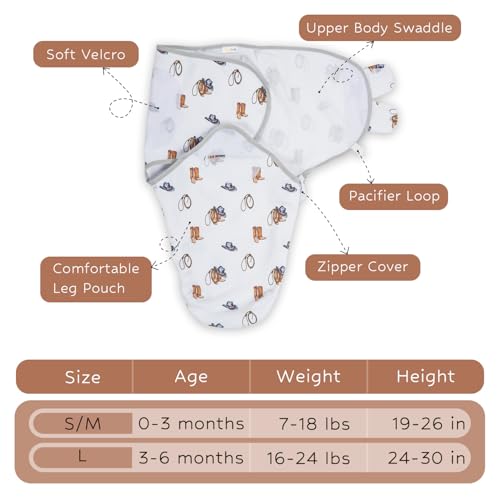 Image of LollyBanks Newborn Swaddle,100% Organic Cotton Baby Swaddle for Newborn