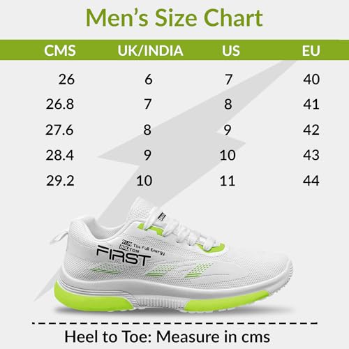 BRUTON Men's World Trending Shoes Running, Casual, Gym, Occasions, Sports Shoes - White - Image 6