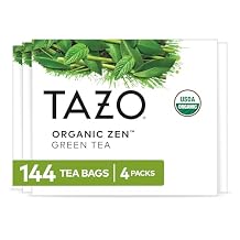 TAZO Organic Zen Green Tea, Green Tea Zen for Health and Wellness, 144 Total Tea Bags 36ct - Pack of 4
