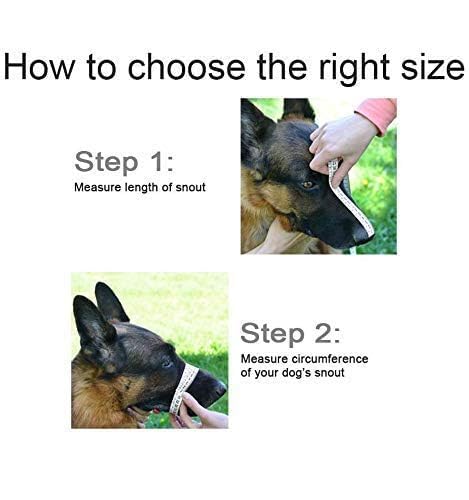 Pups&Pets Dog Metal Wire Mouth Cover | Safety Lightweight mask with Adjustable Strap | Durable Anti-bite Muzzle for Pets and Dogs (X-Small) 2