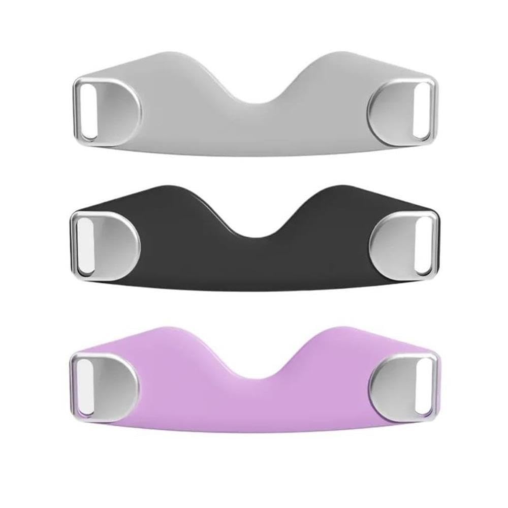 Supporto for ginocchio in silicone regolabile con cinturino for ginocchio rotuleo da 2 pacchi for adulti(Black)