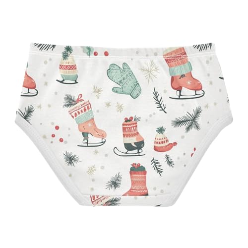 Wusikd Ice Skates Girls' Underwear Cotton Cute Girls Briefs Soft Toddler Underwear 2T2
