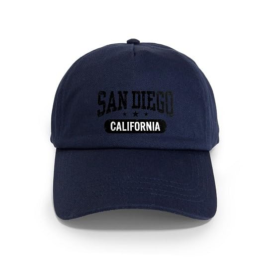CafePress San Diego California Cap Adjustable Baseball Hat Navy