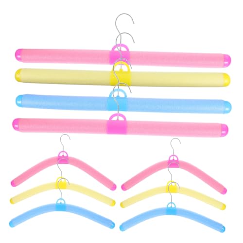 Alipis Lightweight Plastic Hangers Sponge Grip Versatile Coat Hangers for Clothing Stores Home