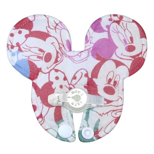 7 Pack Feeding Tube Pads G-Tube Pads Covers Mouse Ear Button Pads for G-Tube or J Tube Reusable and Comfort