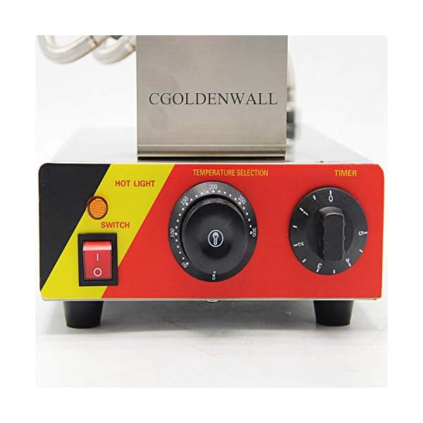 Hong Kong Eier Bubble Waffeleisen von Cgoldenwall丨180 ° Rotation Material Antihaft und Austauschbares Backform丨0-300℃ 1500W Elektrische Waffelmaschine 3-5Minuten Uniform Backen – Bild 5