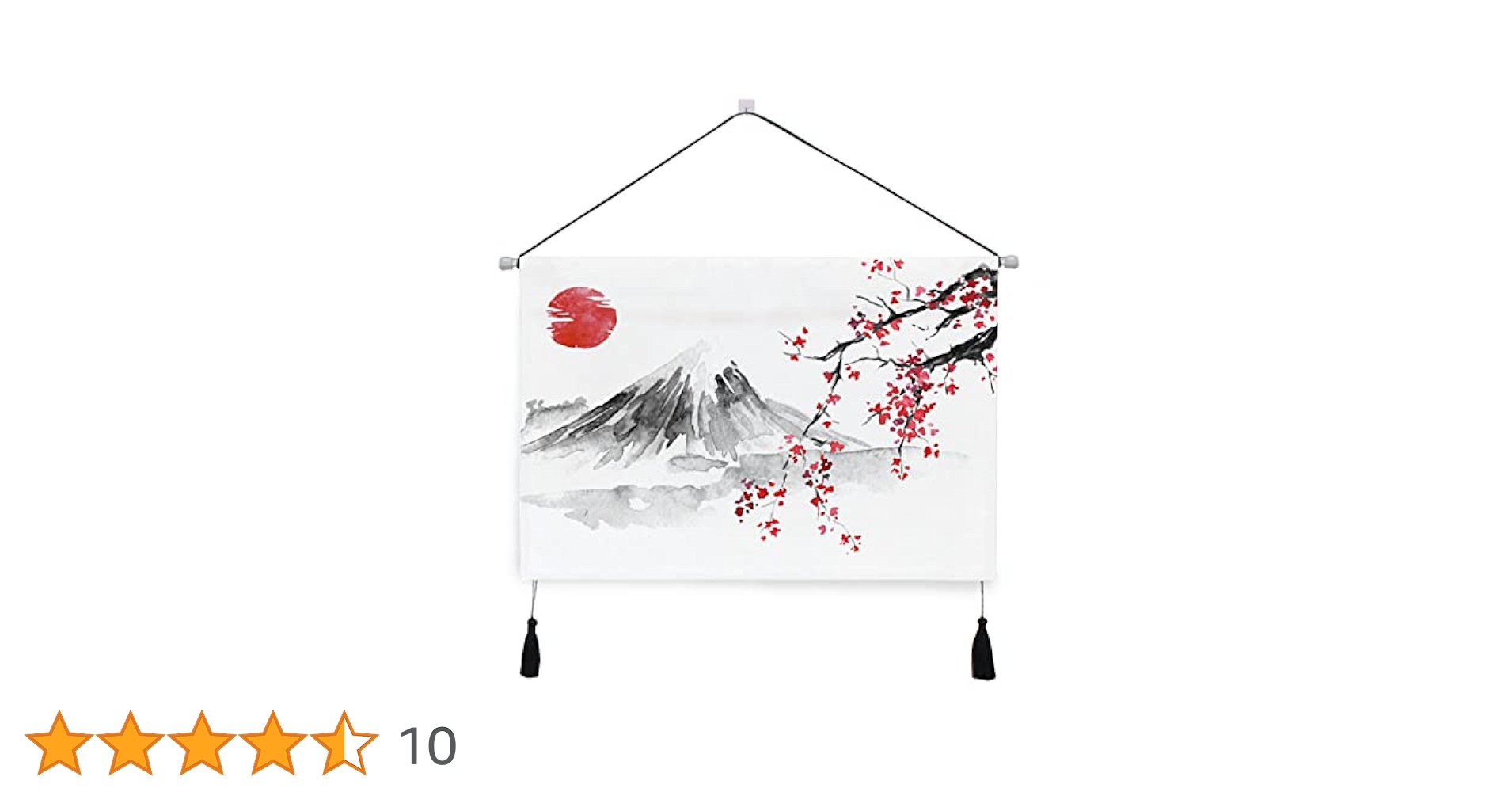 タペストリー　佳人　掛け軸 Amazon.co.jp: タペストリー 掛け軸 富士山 桜 さくら 和風柄