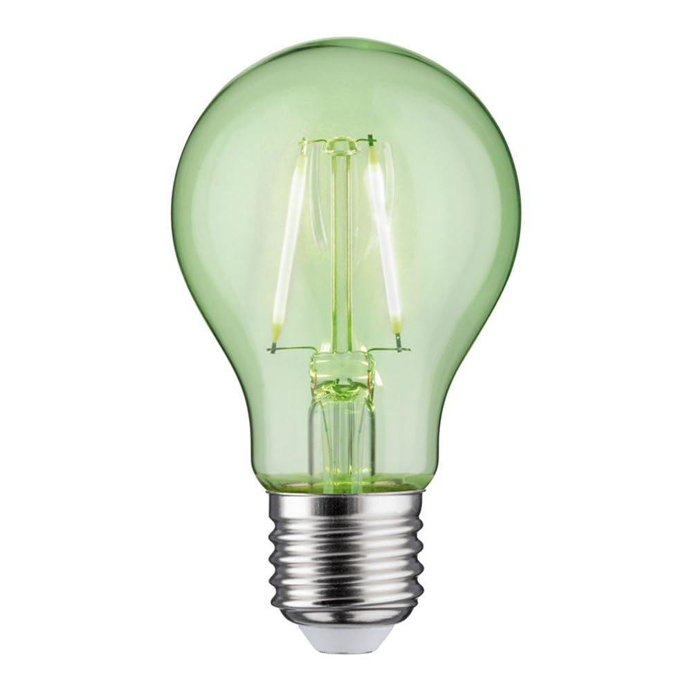 LED Filament Lampe A60 E27 | 1,1W = 15W | 170lm | Grün | Retro-Design | Deko-Leuchtmittel für Party, Garten & Ambiente | 6 Stück