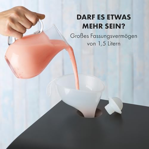 Klarstein Sweet Sundae - Eiscrememaschine, 1,5 Liter, mitselbstkühlendem Kompressor, 200 Watt, Ausgabesystem, 3 StundenAuto-Kühlhaltefunktion, Reinigungsautomatik, Edelstahl, schwarz – Bild 6