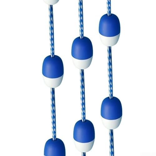Gdfnmogo Kit de cuerda divisora de piscina de 4 pies diseñado con línea de flotación robusta y ganchos seguros para marcar zonas de natación y límites de agua