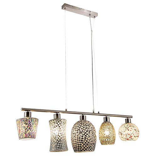 Lámpara de techo colgante con diseño de mosaico de cristal para salón Nino Leuchten 30350501