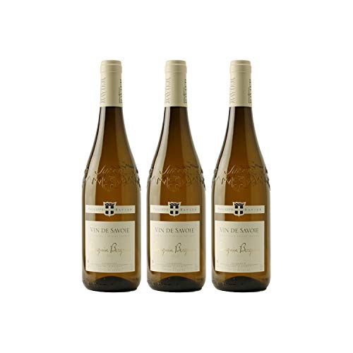 Vin de Savoie Chignin Bergeron Blanc 2019 - Philippe et Sylvain Ravier - Vin AOC Blanc de Savoie - Bugey - Lot de 3x75cl…