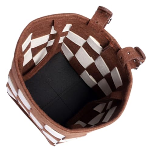Panier de guidon amovible en feutre doux pour cyclisme et loisirs