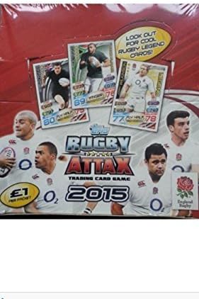 Topps RUGBY ATTAX Rugby World Cup Trading Cards.SUPER SALE! Full Factory Sealed Box of 36 9-Card Packs.
